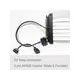 AZZA PCIe 3.0 x16 Extension Cable, Riser Kabel 200mm (90-degree female head)