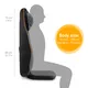 Medisana MCN Massage-Sitzauflage dunkelgrau/orange