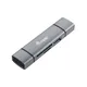 EQUIP 245460 Kartenleser mit USB 3.0-Hub, OTG