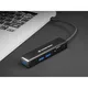 Conceptronic DONN08B 3-Port-USB-Hub mit Kartenleser