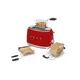 Smeg TSF01RDEU 50's Style Toaster, rot