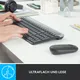 Logitech MK470 Wireless Slim Combo + Maus