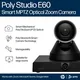 Poly Studio E60 Smart-Kamera 4K MPTZ mit 12x optischem Zoom, Group-Framing, Auto-Fokus & Poly Director AI
