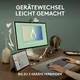 Logitech Pebble Mouse 2 M350S Graphite - Schlanke, kompakte Bluetooth®-Maus