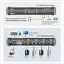 Aten CS-1784A 4-Port USB2.0/DVI KVM Switch 4 Rechner/1Arbeitsplatz