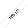 Brother TZe-121 Schriftband schwarz auf farblos 9mm x 8m P-touch selbstklebend