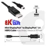 Club 3D 8K 60Hz Displayport 1.4 Adapterkabel 2m mDP zu DP HBR3 CAC-1115