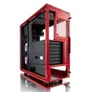 Fractal Design Focus G ATX Gaming Gehäuse mit Seitenfenster, Rot