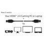 Club 3D HDMI 2.0 Kabel 1m Premium High Speed UHD Ethernet St./St. schwarz