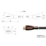 PYTHON HDMI 2.0 Kabel 2m Ethernet 4K*2K UHD vergoldet OFC schwarz