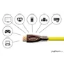 PYTHON HDMI 2.0 Kabel 1,5m Ethernet 4K*2K UHD vergoldet OFC gelb