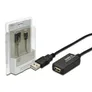 DIGITUS USB 2.0 Verlängerungskabel 5m aktiv St./Bu. schwarz