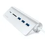 Satechi Type-C Aluminium USB Hub & Card Reader silber