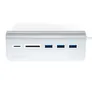 Satechi Type-C Aluminium USB Hub & Card Reader silber