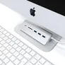 Satechi Type-C Aluminium USB Hub & Card Reader silber