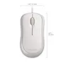 Microsoft Basic Optical Mouse USB Weiß Bulk 4YH-00008