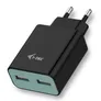 i-tec USB Power 2 Port Netzladegerät 2,4A schwarz 110-240V