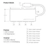 Club 3D USB 3.0 Hub 4-Port Aluminium Gehäuse, mit Netzteil CSV-1431