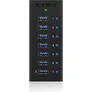 RaidSonic Icy Box IB-AC618 7 Port USB 3.0 Hub inkl. 1x USB Ladeport