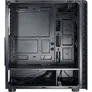 Inter-Tech CXC2 Midi Tower ATX Gaming Gehäuse Seitenfenster, blaue LED