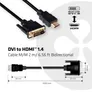 Club 3D HDMI Adapterkabel 2m HDMI zu DVI-D bidirektional schwarz CAC-1210
