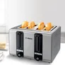 Bosch TAT7S45 Kompakt-Toaster 4-Schlitz grau schwarz