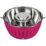 LotusGrill G435 Holzkohlegrill XL rauchfrei, pflaumenlila