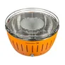LotusGrill G435 Holzkohlegrill XL rauchfrei, mandarinorange