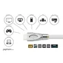 Python HDMI 2.0 Kabel 2m Ethernet 4K*2K UHD vergoldet OFC weiß