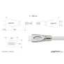 Python HDMI 2.0 Kabel 2m Ethernet 4K*2K UHD vergoldet OFC weiß