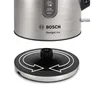 Bosch TWK4P440 Wasserkocher, DesignLine, kabellos 1,7 l, 2.400 W, Edelstahl