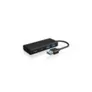 RaidSonic Icy Box IB-HUB1426-U3 4-Port 2x USB-Type C 2x USB 2.0 Hub schwarz