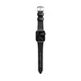 Nomad Strap Modern Slim Leather Black Connector Silver 38/40 mm