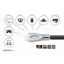 PYTHON Ultra High Speed HDMI 2.1 8K UHD-2/ 4K UHD 0,5m schwarz