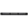 24-Port Cat6a Patchpanel, geschirmt, 24 Ports, FTP, 1 HE, mit Klemmleisten 90°