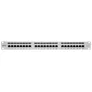 24-Port Cat6a Patchpanel, geschirmt, 24 Ports, FTP, 1 HE, Klemmleisten mit 90°