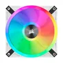 Corsair iCUE QL120 RGB Gehäuse Lüfter 3er-Pack in Weiß mit Lighting Node 120mm