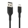 Belkin Lightning Lade/Sync Kabel ummantelt mfi zertifiziert 2m Schwarz