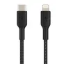 Belkin Lightning/USB-C Kabel ummantelt mfi zertifiziert 1m Schwarz