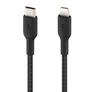 Belkin Lightning/USB-C Kabel ummantelt mfi zertifiziert 1m Schwarz