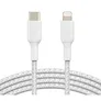 Belkin Lightning/USB-C Kabel ummantelt mfi zertifiziert 1m Weiß