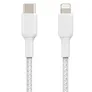 Belkin Lightning/USB-C Kabel ummantelt mfi zertifiziert 1m Weiß