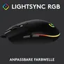 Logitech G203 LIGHTSYNC Kabelgebundene Gaming Maus Schwarz