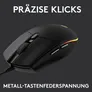 Logitech G203 LIGHTSYNC Kabelgebundene Gaming Maus Schwarz