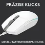 Logitech G203 LIGHTSYNC Kabelgebundene Gaming Maus Weiß