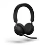 Jabra Evolve 2 65 MS Wireless Bluetooth Stereo Headset m. Ladestation schwarz