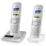 Panasonic KX-TGH722G schnurloses DECT Festnetztelefon AB, 2x Mobilteil silber