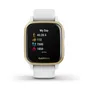 Garmin Venu Sq GPS-Fitness-Smartwatch weiß/gold HF-Messung