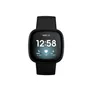 Fitbit Versa 3 Gesundheits- und Fitness-Smartwatch, GPS, Alu schwarz, Band schw