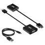 Club 3D HDMI 1.4 auf VGA Adapter mit Audio Stecker/Buchse aktiv St./Bu. schwarz